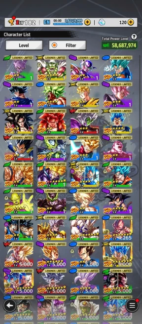 D739-IOS+Android-4 UL(Hit+Vegeta)+44 Legends+Equipment+Nice Team+New Goku Uis Full Red Star+God Vegeta 13 Red Star+God Gogeta+Vegito+Piccolo