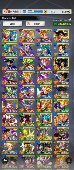 D738-IOS+Android-Nice Account-7 UL(SS Goku+Majin+Super Vegito+Beast Gohan)+49 Legends+Vip Equipment+Good Team+Nice Zenkai+New Goku Ui+Demon King