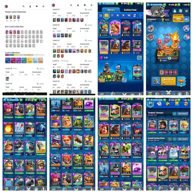 R123【COC+CR】【KT 13_LVL 41】1 ELITE▰4 EVO▰9 CARD MAX▰8K CUP▰9 YEAR PLAYED【TH 15 MAX▰HERO:64,81,41,23▰7 EPIC: GG,SB/DC/FB,LP/RS,EB▰NC FREE▰BH 10】