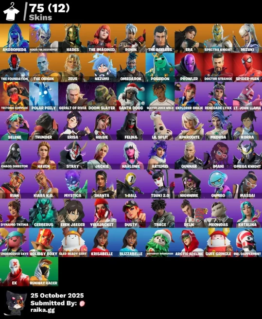 [PC/PSN/XBOX] 75 skins | Andromeda | Renzo the Destroyer | Hades | The Imagined | Ronin | The Ageless | Era | Spectra Knight | Mizuki