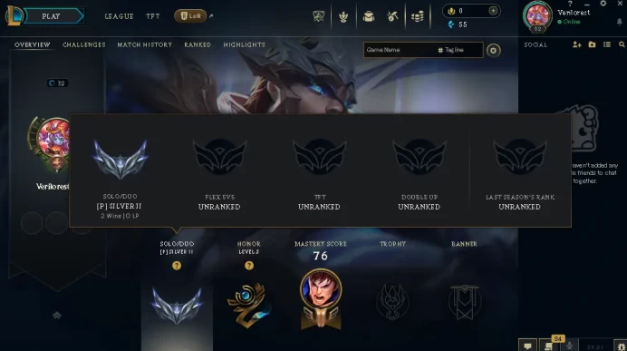 EUW / SILVER 2 START/ 41 Champ / 1 Good Skins(1 Legendary) / HONOR 3 / S14 ACC/ HANDMADE / 32 LVL / FULL ACCES / CHEAP