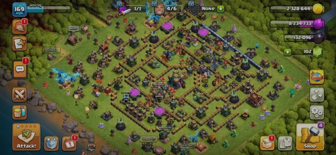 TH 14 Full Max, 6 Equipment Epic, Defense Max, Wall Max, 7 Hero skin, 187 League medal, Magic item, Hero high level, Lifetime Warranty