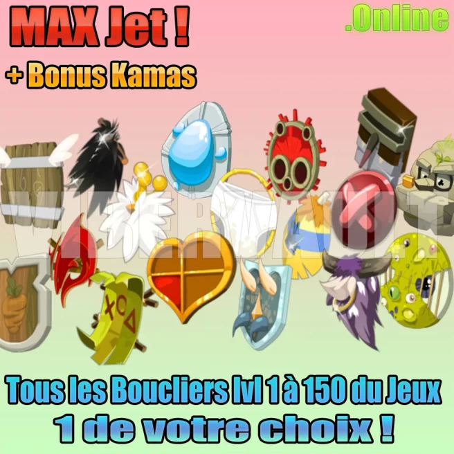 [Tiliwan] x1 Bouclier LVL 1 à 150 de votre choix