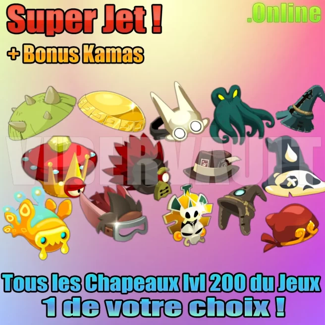 [Tiliwan] x1 Coiffe LVL 200 de votre choix / Super Jet !