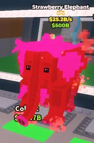 RBL2087 Strawberry Elephant, $25.2B/s Income, $500B Value, Steal a Brainrot EZ Modded (G)
