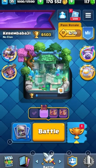 6.503 HROPY | ARENA 18 | LEVEL 35 | 114 CARD | 170.552 GOLD | 117 GEMS | FULL ACCES | CHEAP