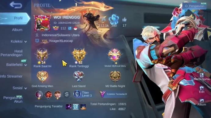 Hero 130 Skin 256|Metro Z Roger,Aspirants Change,Sanrio Floryn,LBox Haya,Zodiac Odette,2 LB,Etc|Take Email|Check SS(MLBB1589)