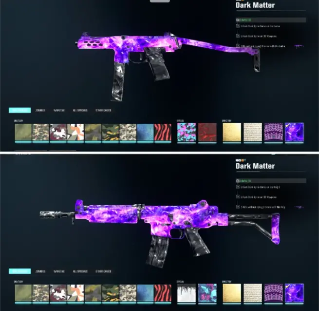 61 Dark Matter Camos