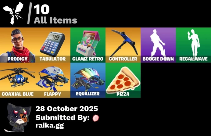 [PC/PSN/XBOX] 1 skins | Prodigy | Tabulator | Clawz Retro | Controller | Boogie Down | Regal Wave | Coaxial Blue | Flappy | Equalizer