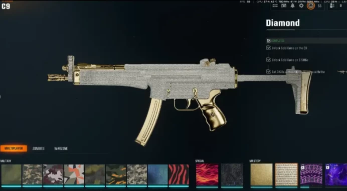 10 Diamond Camos – AR & SMG | Level 35 Account | 90+ Camos Unlocked | Rank Ready (Includes PARK) | PC / Xbox / PSN | Full Access