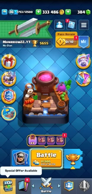 |3in1| CR - BS - COC | 36 LVL | 5655 TR | 812 VICTORIES | Executioner's Kitchen | 12 KING LVL | FULL ACCESS | Warranty