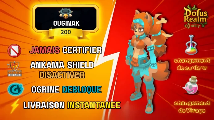 Ouginak Niveau 200 Brial • Jamais Certifié • Ultra Sécurisé