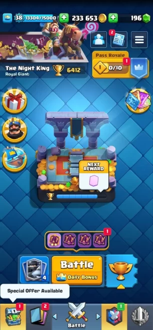 Clash royal (Android/iOS) KT 13 - lvl 38 - Cards108 /121 - Max Card 8 _lvl 12 card 4/Emote 50 / skin tower 2 /Fast delivery/Cheap sale