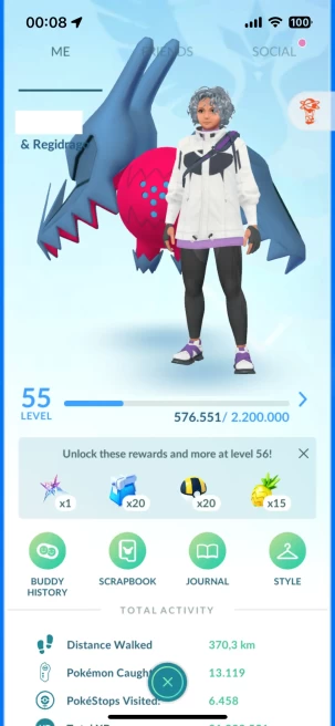 Level 55, 1 Legend Background IV100, 51 Shiny, 85 Legend, 3 IV 100, 3 Shiny Legend, 9 Shadow Legend