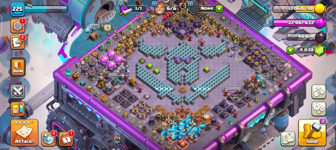 TH 15 MAX (225 XP)!! MAX HEROES !! ALL 13 EPIC EQUIPMENTs (3 EPIC MAX)!! 1589 MEDALS !! 4K GEMS !! 22 SKINS !! 2 SCENERY !! ATB 5307 !! INSTANT