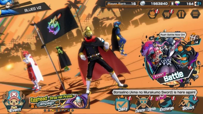 Global| 5 META EX|4Emperor D Luffy,Pirates D Roger,Onigas Rorozoro,Fleet Admiral Akainu,Etc|Rank 16|Log Bandai|CheckSS(OPBR1107)