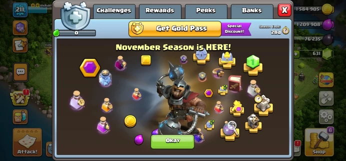 Order anything you want, such as trophy royale boost, clash of clans trophy boost, clash of clans wall upgrade.Whatever you order,we will do it.