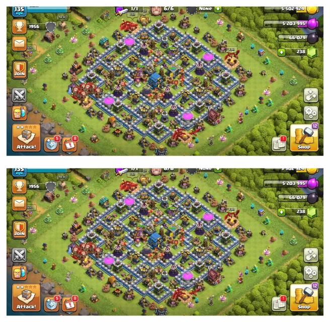 [6th Builders]||Th12 Full MaxedAccount||Heroes 65-65-40-40||2 Heroes skin||NC Free||Lots of magic items