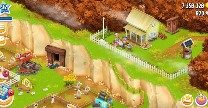 Hay Day Farm Lvl 90 ◆ Barn 7000 ◆ Silo 2100 ◆ 7M Coins ◆ 820 Diamonds