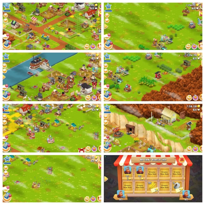 Hay Day Level 90 | Barn 7000 | Silo 2100 | 7M Coins | 820 Diamonds