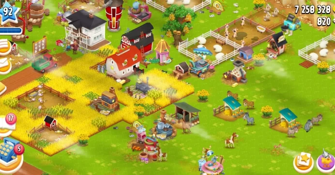 Hay Day Maxed Account ▰ Level 90 ▰ Barn 7K ▰ Silo 2.1K ▰ 7M Coins ▰ Diamond Ready