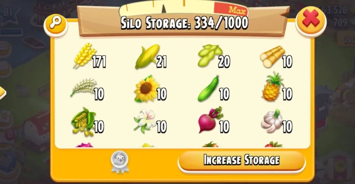Hay Day Level 80+ Farm ◆ Barn 4000 ◆ Silo 1000 ◆ 5.1M Coins ◆ Premium Storage Account