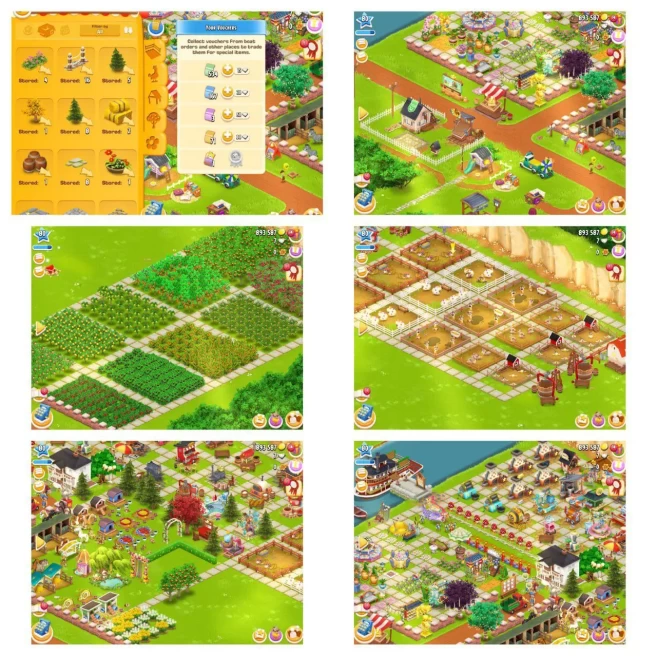 Hay Day High-Level Farm ◈ Level 80+ ◈ 4K Barn ◈ 1K Silo ◈ 4.9M Coins ◈ Full Upgrade Account