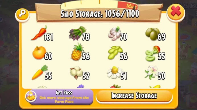 Hay Day Farm Lvl 60+ ◈ Barn 4K ◈ Silo 1.1K ◈ 1.3M Coins ◈ Active Diamond Farm