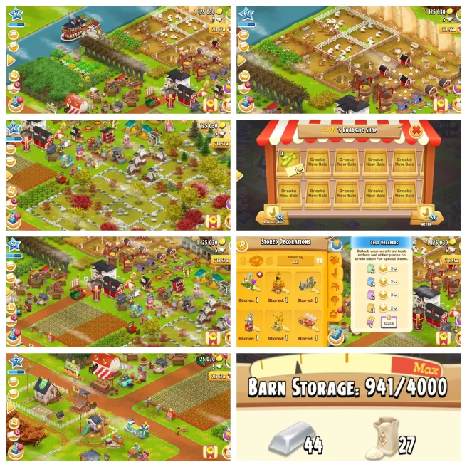 Hay Day High-Level Farm ◈ Level 60+ ◈ 4K Barn ◈ 1.1K Silo ◈ 1.1M Coins ◈ Full Upgrade Account
