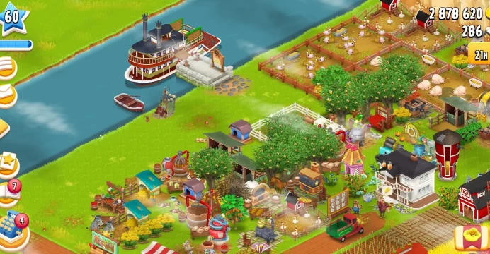 H41◆EMPTY FARM LVL 60+◆BARN: 4000+◆SILO: 1100◆2.8M COINS◆FULL ACCESS