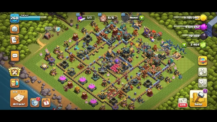 defense 97% max th 17 item magic full 400 medal 9 skin hero tropas max 5 hero max 2.4k gem