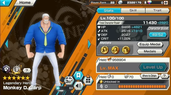 BR626-IOS+Android-6 Ex(Garp Boost 3+Gear 5 v2+Akainu+Zephyr)+Good Medal+Support 149%+Bullet Max+Dorry Max+Boa Max+Rayleigh Max+Jimbei Max