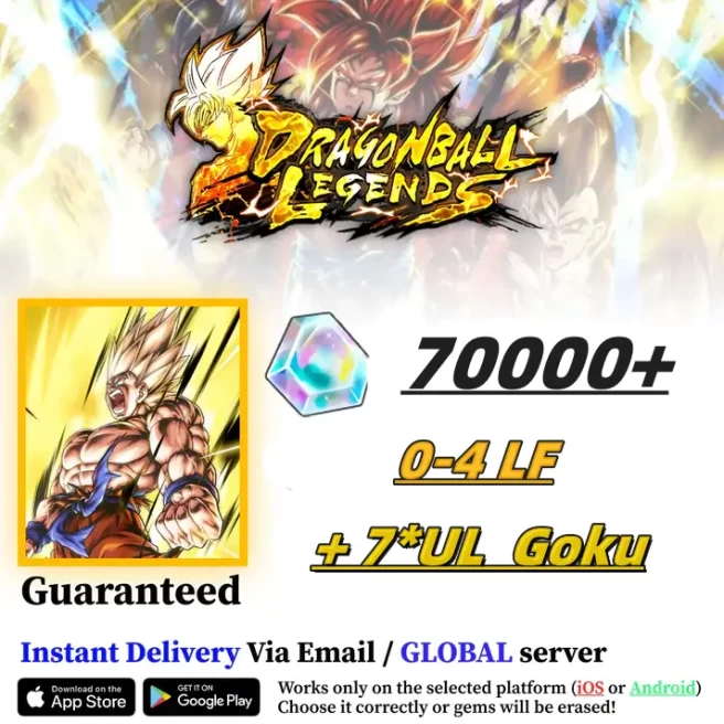 Global ⚡[IOS only] 70000-75000+ Chrono Crystal+UL Goku】 | The plot has been completed | Dragon Ball Legends/