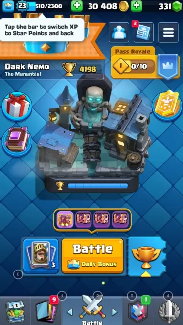 Clash Royale | KTL Level 9 | 4.198 Cups | 23 Level | Instant Delivery | Lifetime Warranty | 100% Secure | 24/7 Support