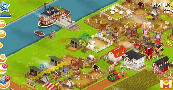 H42◆FARM LVL 54◆BARN: 3000◆SILO: 800◆1.8M COINS【873 LAND TOOLS: LAND DEED, MALLET, MARKER STAKE 】SUPER FARM