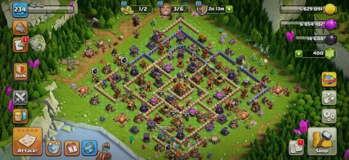 TH 16 Full Max, 6 Equipment Epic, Defense Max, Wall Max, 4 Hero Skin, Magic Items, Hero high level, Lifetime Warranty