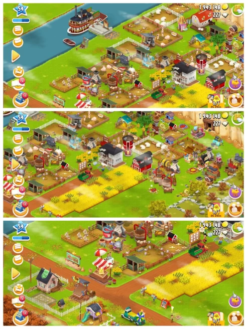 H44◆BARN: 3000◆FARM LVL 54◆SILO: 800◆1.9M COINS【945+ LAND TOOLS: LAND DEED, MALLET, MARKER STAKE 】277 DIAMONDS◆ACTIVE FARM