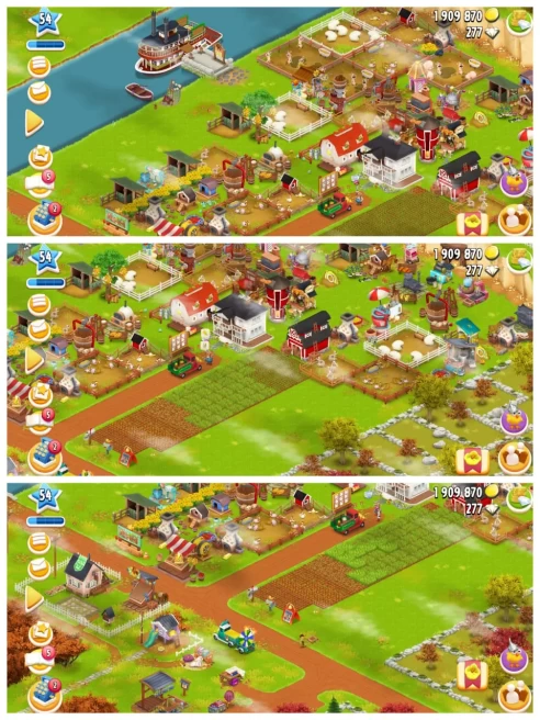 H45◆FARM LVL 54◆BARN: 3000◆SILO: 800◆1.9M COINS【951+ LAND TOOLS: LAND DEED, MALLET, MARKER STAKE 】277 DIAMONDS◆ACTIVE FARM