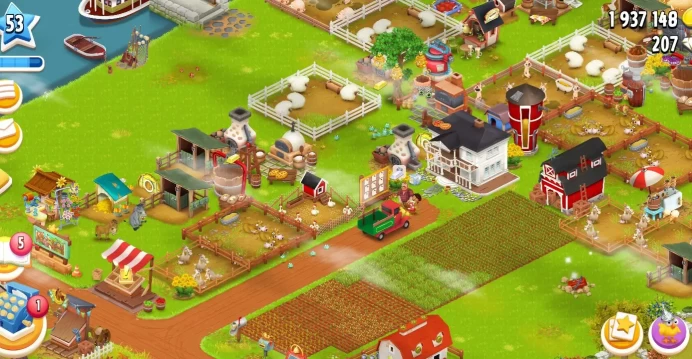 Hay Day Full Access Farm ◆ Level 50+ ◆ 1.5M Coins ◆ 3050 Barn ◆ 800 Silo ◆ 900+ Materials