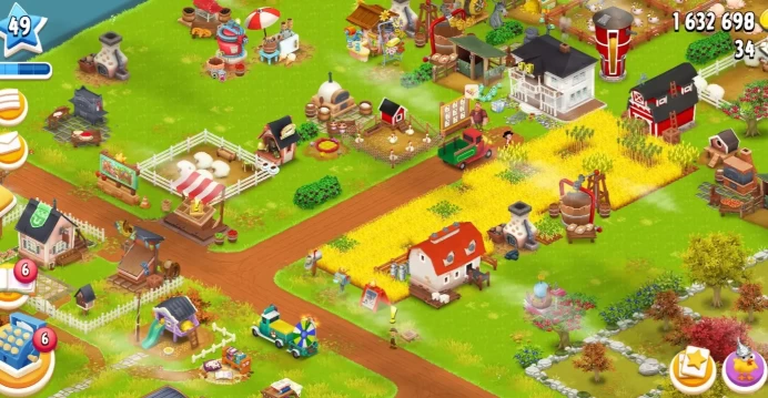 1.1M Coins ▰ Hay Day Farm ▰ Level 47+ ▰ Barn 2300 ▰ Silo 900+ ▰ Full Storage ▰ High Value Account