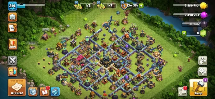 TH 17 Full Max, 6 Equipment Epic, Defense high level, Wall high level, Change Name 500Gems, Magic Items, Hero high level, Lifetime Warrant