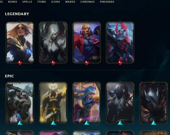 【LAS】Level 223 67 Champ/ 40 Skins Full Access High Quality Account Instant Delivery️