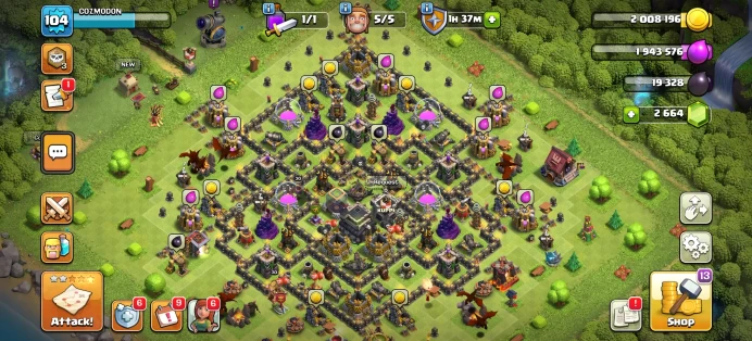 [Code 7604] Th9 XP 104 + Clan 3 / Semi Max / Very Cheap