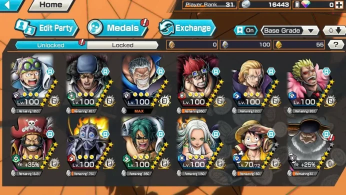 BR630-IOS+Android-Garp Full Boot+6 Ex(Saturn+Kuzan+Roger+Snake+Luffy)+Good Medal+Support 154%+Many Bounty Fes Max Koby Max+Aramaki Max+King Max