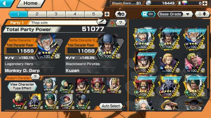 BR630-IOS+Android-Garp Full Boot+6 Ex(Saturn+Kuzan+Roger+Snake+Luffy)+Good Medal+Support 154%+Many Bounty Fes Max Koby Max+Aramaki Max+King Max