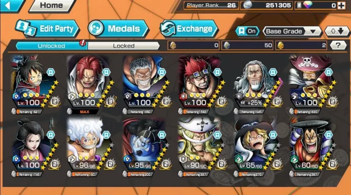 BR633-IOS+Android-Shank v4 Full Boost+7 Ex(Garp+Gear v2+Sabo+Roger+White Beard+Oden)+Good Medal+Support 151%+Jimbei+Rayleigh Max+Kid Max+Uta v3