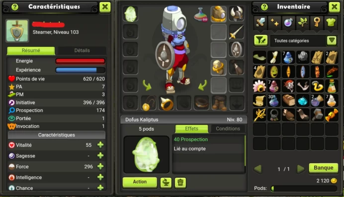 Steamer LVL 103 Tiliwan / Non Certifie, Securite 100 % !