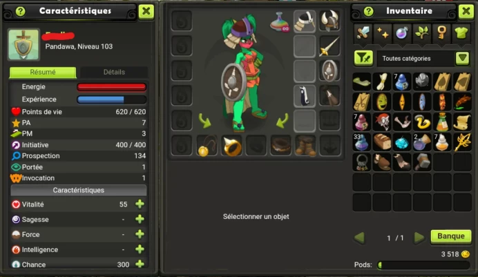 Pandawa  LVL 103 Tiliwan / Non Certifie, Securite 100 % !