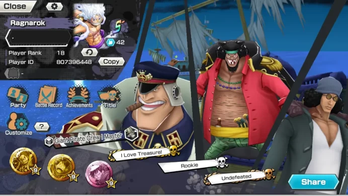 Global|7 META Extrema| TFE Monkey D luffy,FR Shanks,Yamato,Marshall D Tech,Etc |Rank 18|Log Bandai|Check SS(OPBR1143)