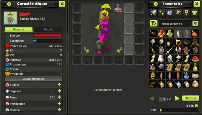 Sadida LVL 123 Tiliwan / Non Certifie, Securite 100 % !